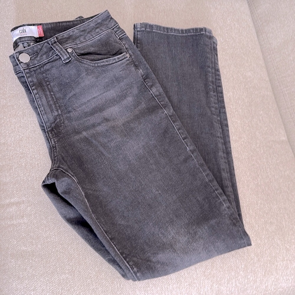 Cabi high straight black women jeans, size 10